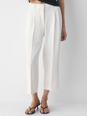 Wilfred cropped effortless pant in light birch.